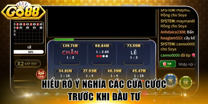 Hiểu rõ ý nghĩa các cửa cược trước khi đầu tư
